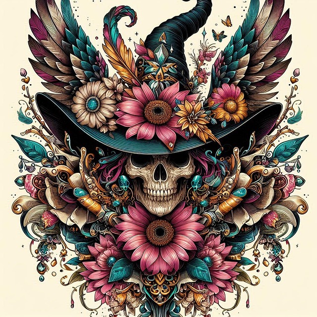 Free Ai Generated Skull illustration and picture