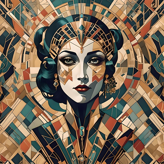 Download free HD stock image of Ai Generated Woman Free ai generated woman mosaic illustration