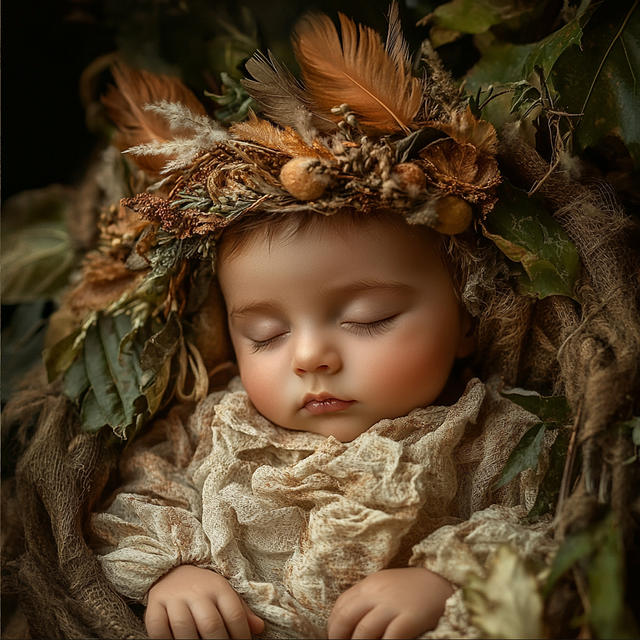 Free ai generated baby feathers illustration