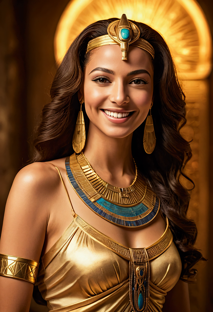 Free ai generated egyptian woman illustration
