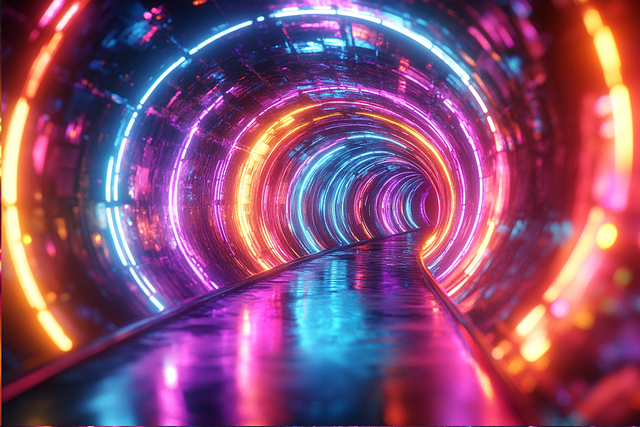 Free ai generated tunnel vortex illustration