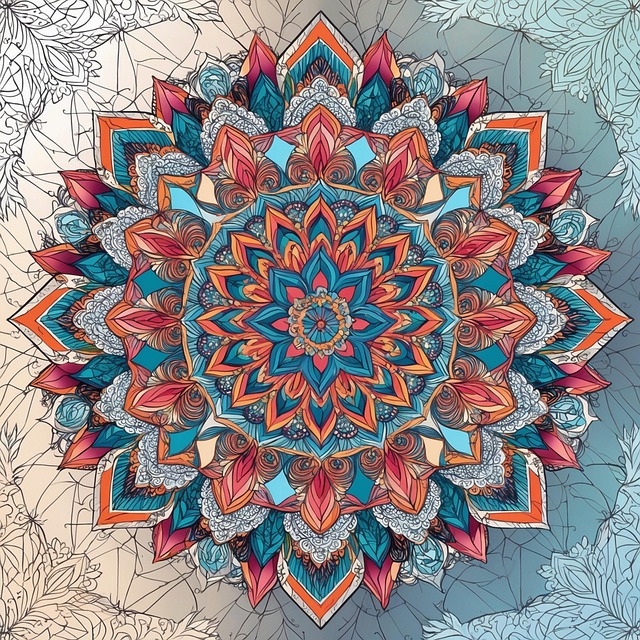 Download free HD stock image of Ai Generated Watercolor Free ai generated watercolor mandala illustration