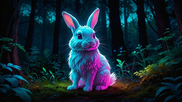 Free ai generated rabbit bunny illustration