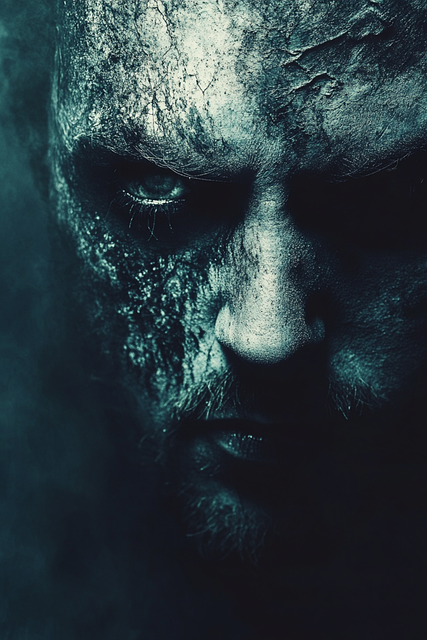 Free ai generated horror book cover illustration