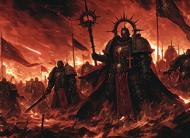 Free ai generated warlord battle illustration