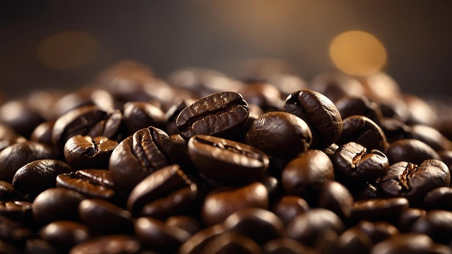 Free coffee grains scent illustration