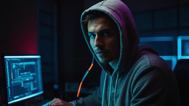 Free ai generated hacker programmer illustration