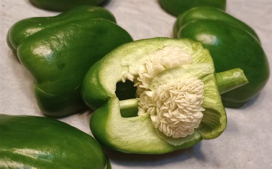 Peberfrugt, Grøn, Frø, Have, Høst
