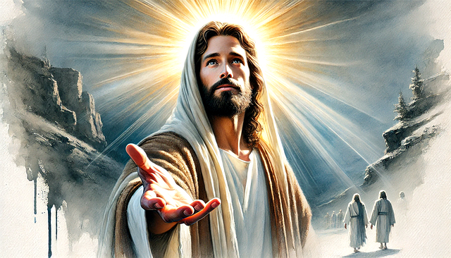 Free savior's grace gentle light jesus illuminates illustration