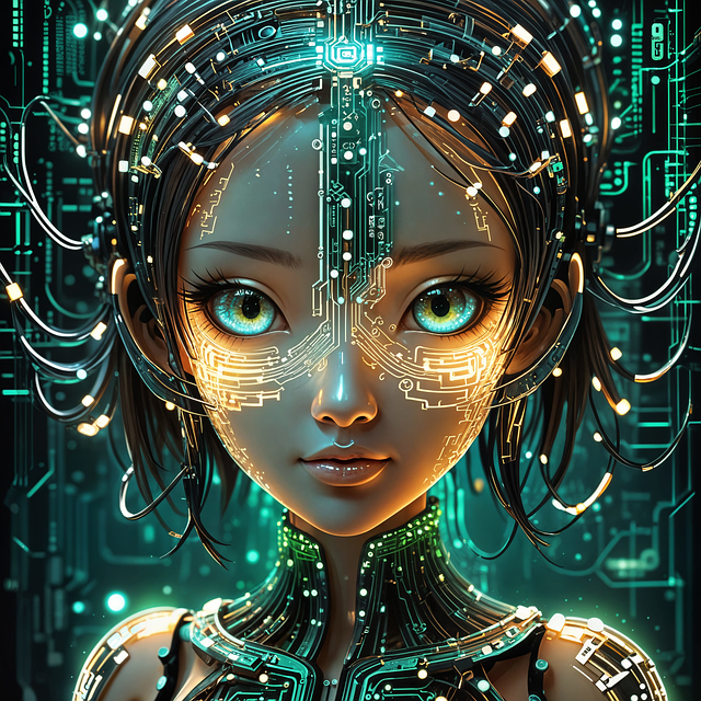 Download free HD stock image of Ai Generated Woman Free ai generated woman chip illustration