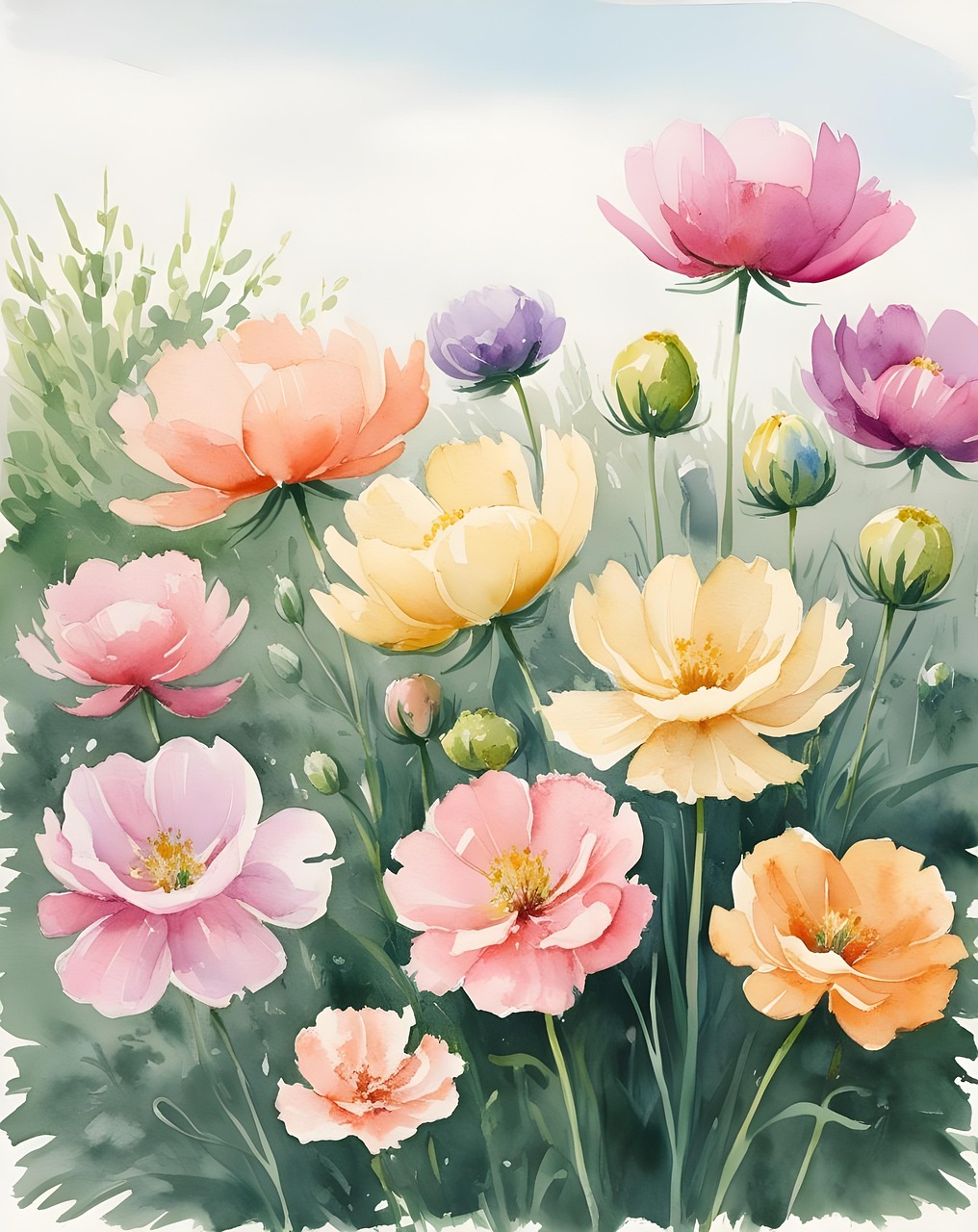 Download Flowers, Floral, Nature. Royalty-Free Stock Illustration Image ...