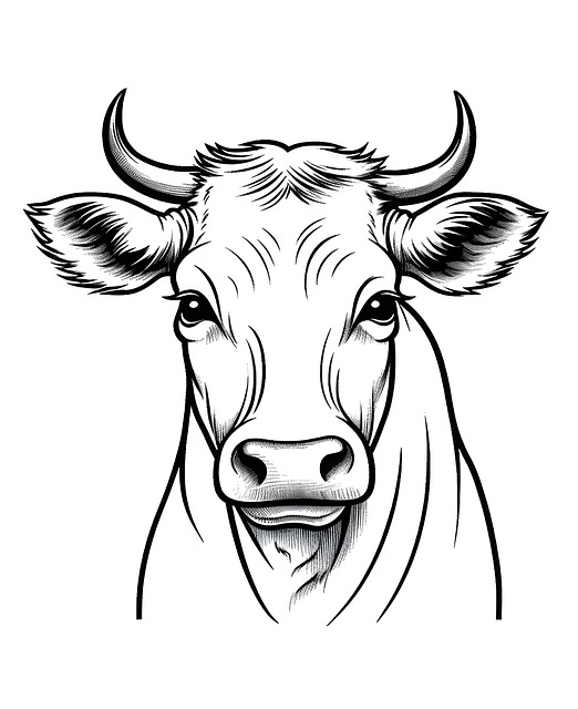 Free Ai Generated Cow illustration and picture