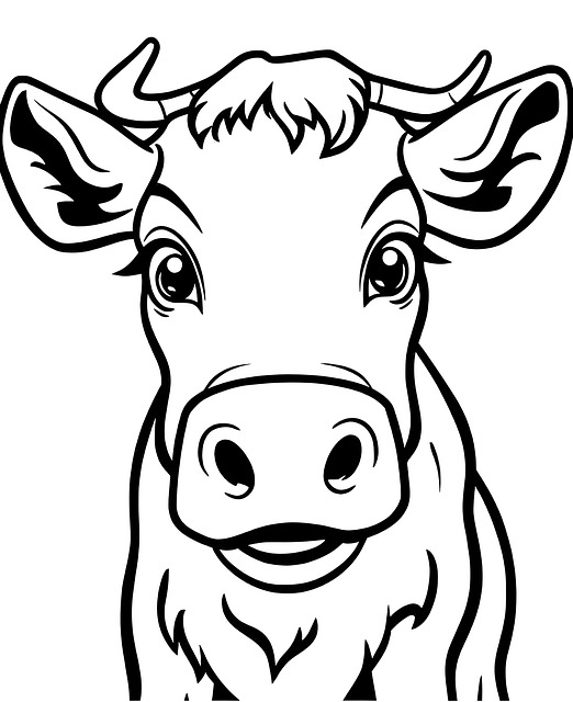 Free Ai Generated Cow illustration and picture