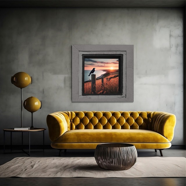 Free sofa space studio illustration