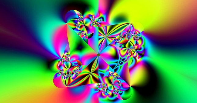 Fraktal, Muster, Blume, Geometrie