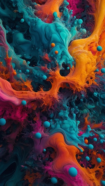 Free ai generated particles powder illustration