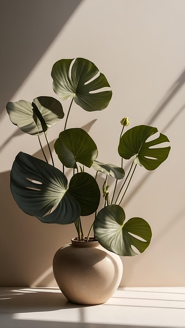 Free plant monstera light illustration