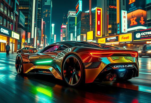 Free modern car luxury vehicles sleek design illustration