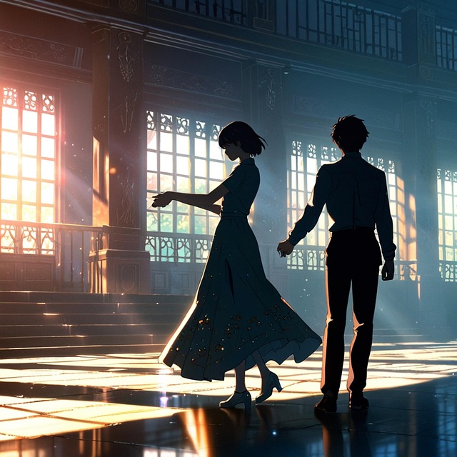 Free dance pair venice illustration