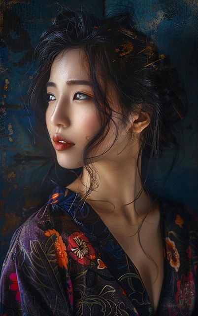 Chic Colorful Figure Graphic Kimono main image 1