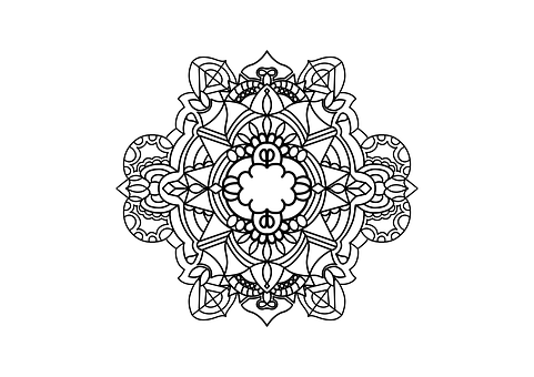 Free Mandala Coloring Picture illustration and picture