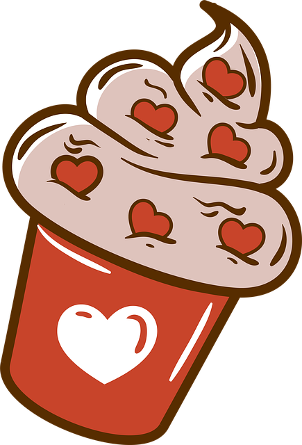 Free cupcake sweet dessert illustration