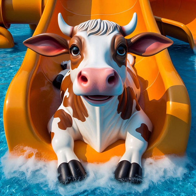 Download free HD stock image of Ai Generated Cow Free ai generated cow slide illustration