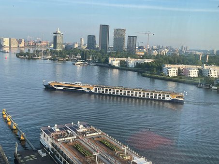 Amsterdam, Holland, Havn, River Boat