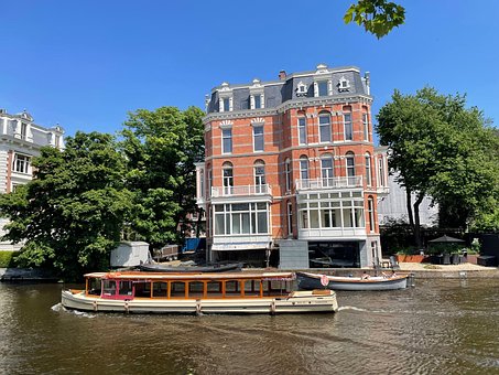 Amsterdam, Holland, By, Arkitektur
