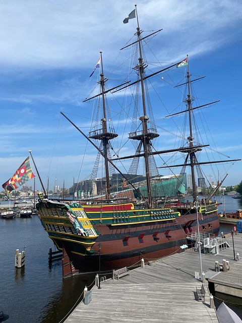 Amsterdam, Holland, Europa, Vand, Skib