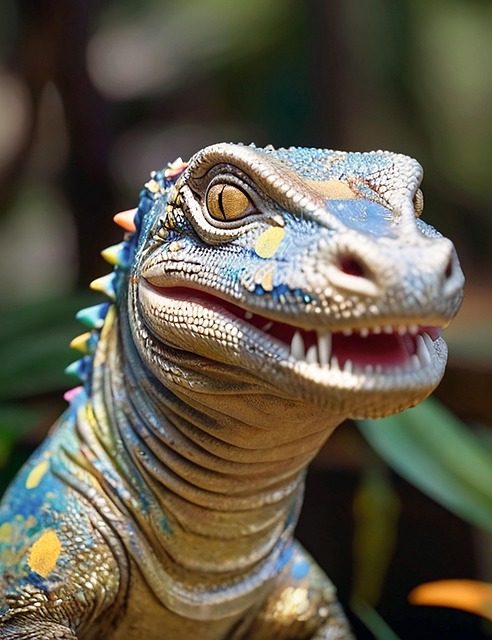 Download free HD stock image of Ai Generated Iguana Free ai generated iguana lizard illustration