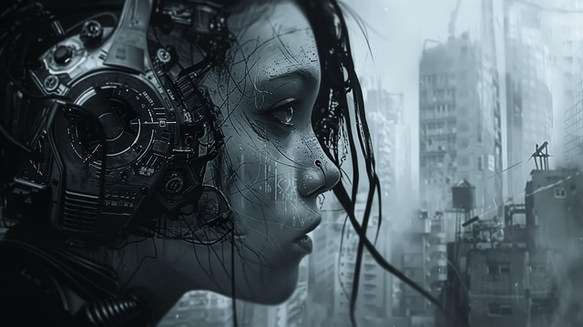 Free cybergoth one person women illustration