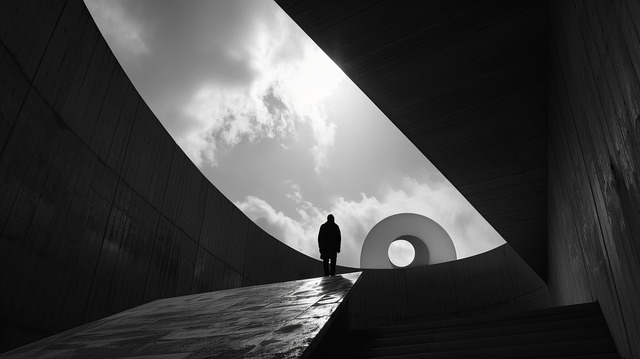 Free man ai generated architecture illustration