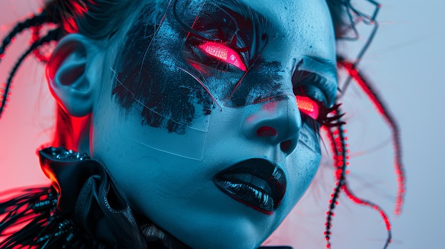 Download free HD stock image of Ai Generated Woman Free ai generated woman cybergoth illustration