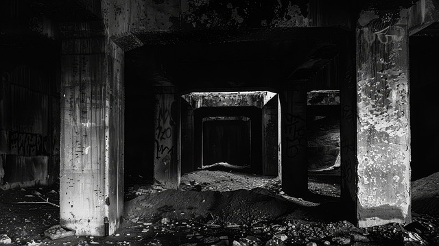 Free dark ruined abandoned illustration