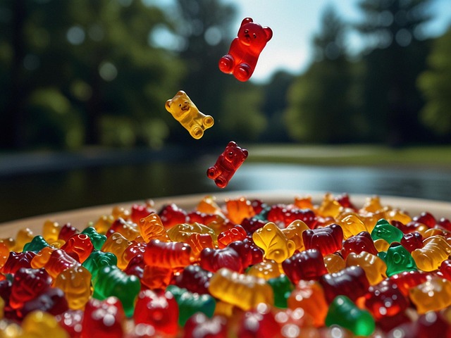 Download free HD stock image of Ai Generated Gummy Bear Free ai generated gummy bear sweets illustration