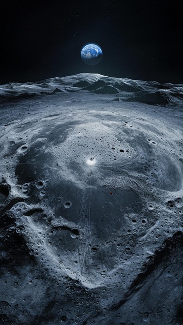 Free moon earth space illustration