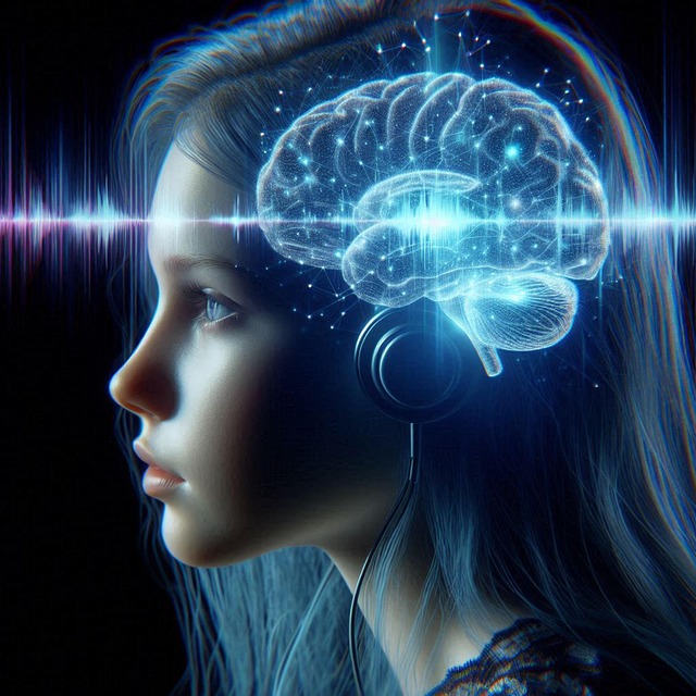 Free girl sound listen illustration