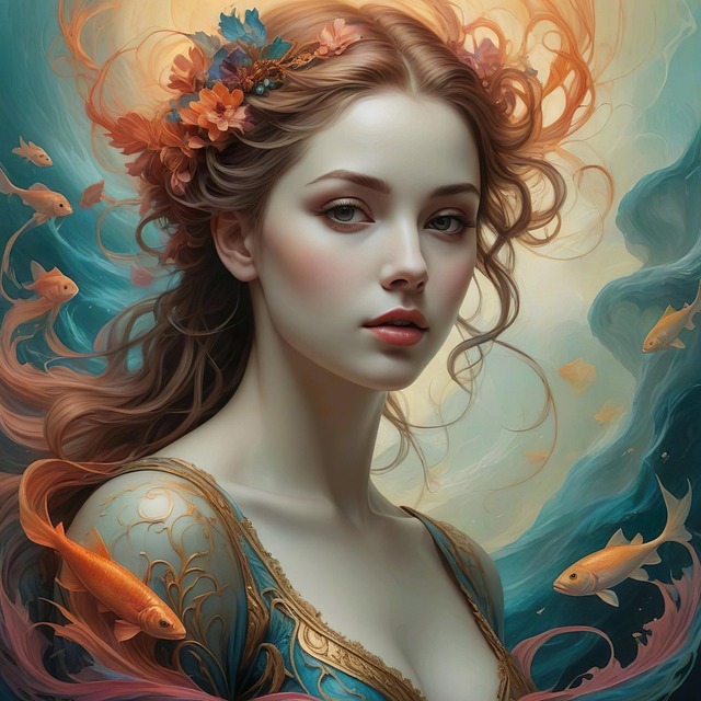 Mujer, Belleza, Pintura, Arte, Color