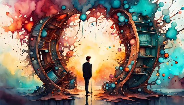 Free watercolor alcohol ink illustration