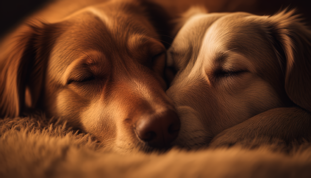 Free animals sleep dogs illustration