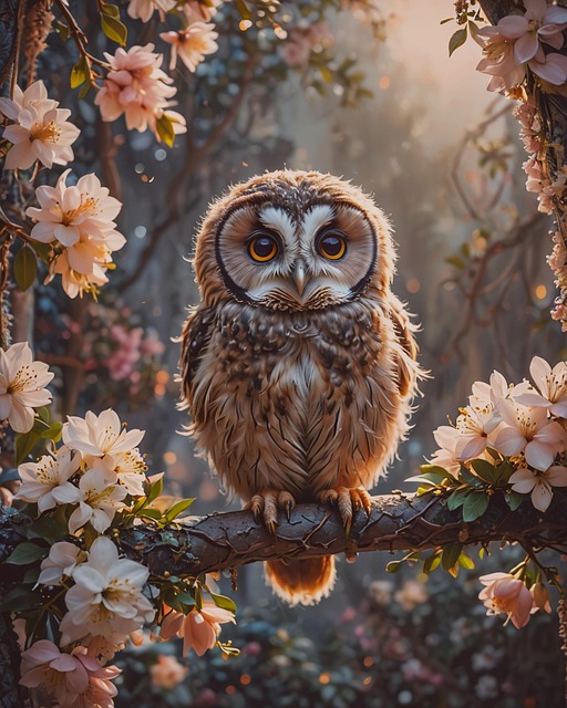Free owl bird nature illustration