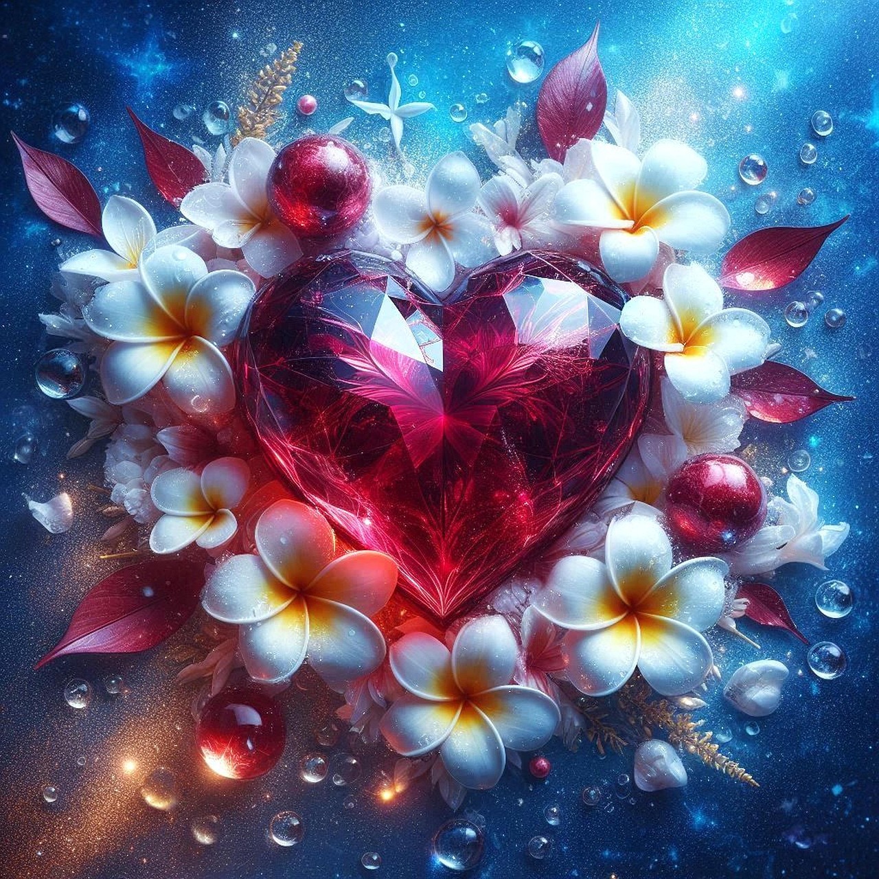 Download Flower, Heart, Crystal. Royalty-Free Stock Illustration Image ...