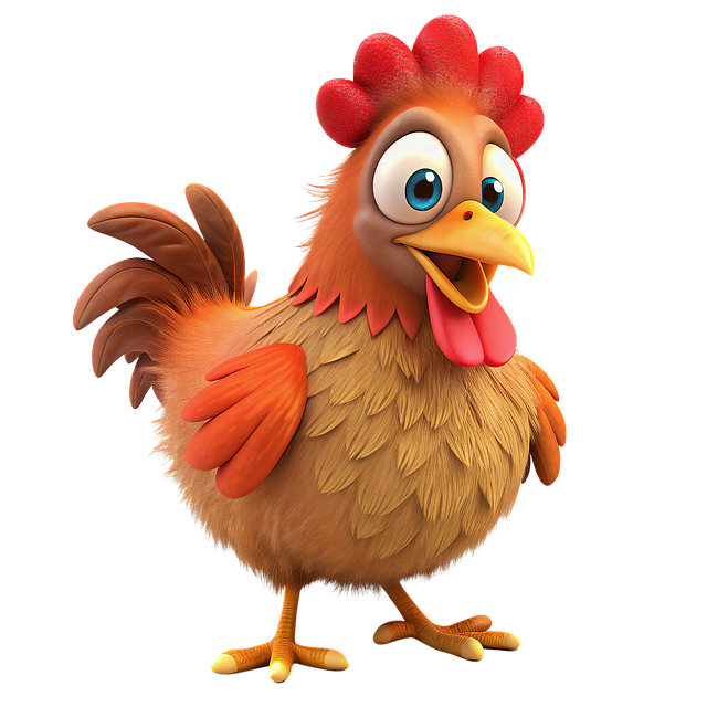 Free ai generated chicken bird illustration