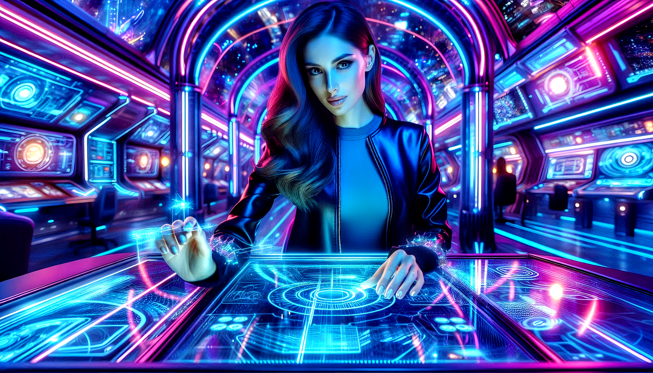 Download free HD stock image of Future Space Free future space woman illustration