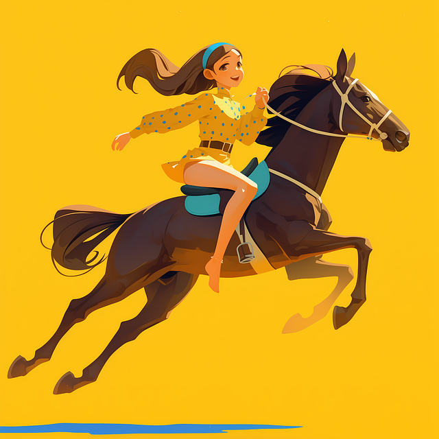 Free ai generated horse nature illustration