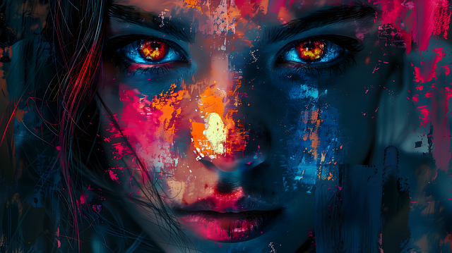 Free ai generated woman art illustration