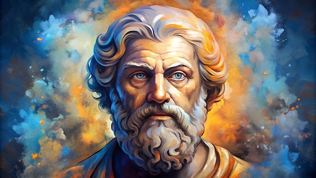Free ai generated man philosopher illustration