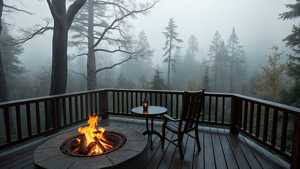 Herbst, Feuerofen, Feuerstelle, Warm