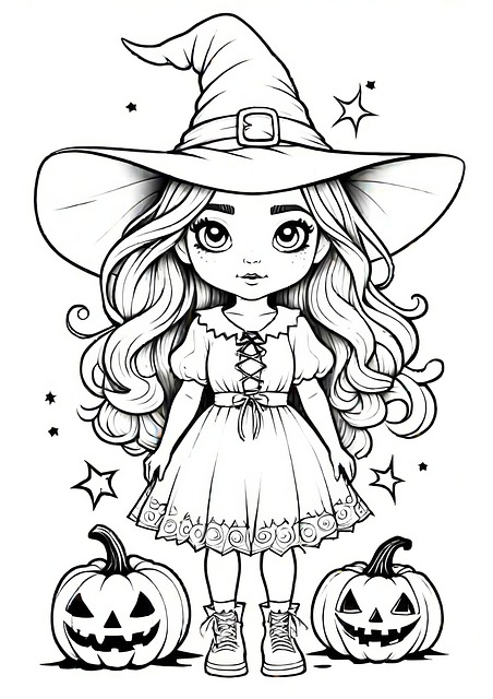 Folha Para Colorir De Halloween Para Impri